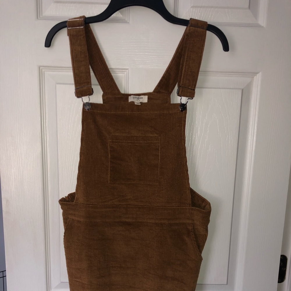 Corduroy overall dress